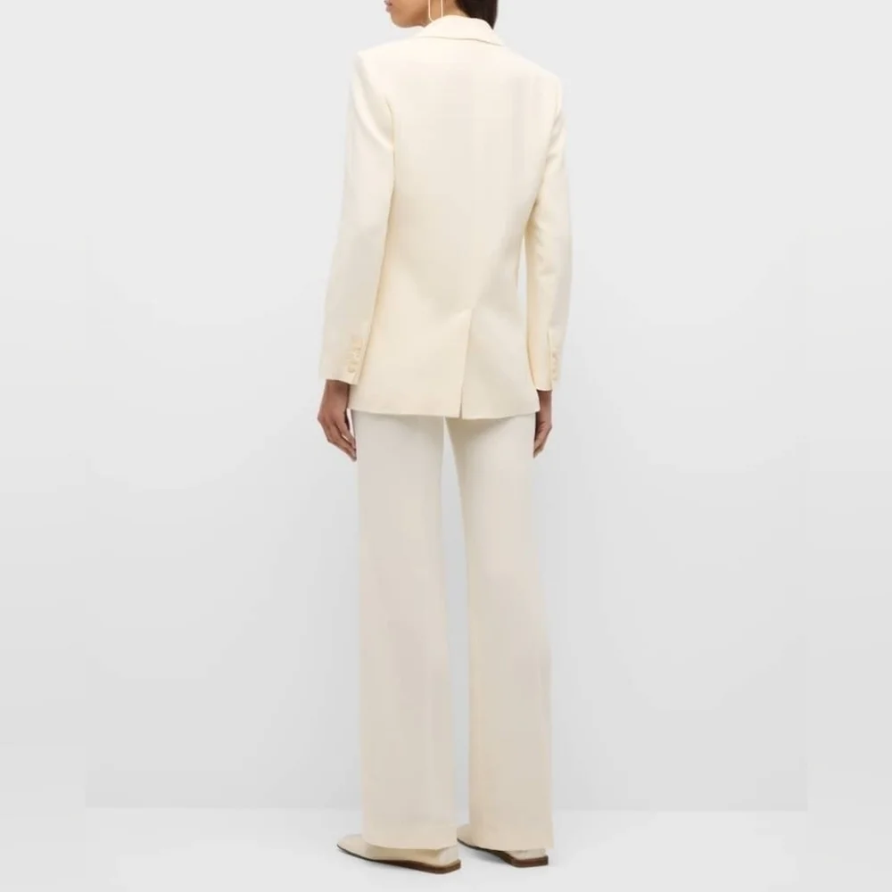 Joseph Mid-Rise Straight-Leg Cady Pants - Picture 8 of 16